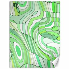 Retro Abstract Green Canvas 36  X 48   by ImpressiveMoments