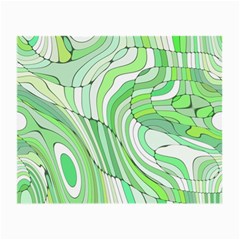 Retro Abstract Green Small Glasses Cloth (2-side) by ImpressiveMoments