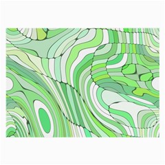 Retro Abstract Green Large Glasses Cloth