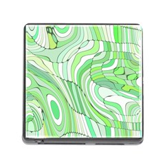 Retro Abstract Green Memory Card Reader (square) by ImpressiveMoments