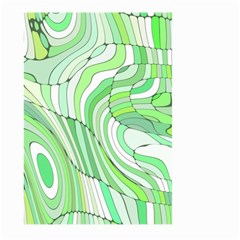 Retro Abstract Green Large Garden Flag (two Sides)