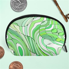 Retro Abstract Green Accessory Pouches (large) 