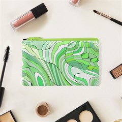 Retro Abstract Green Cosmetic Bag (xs)