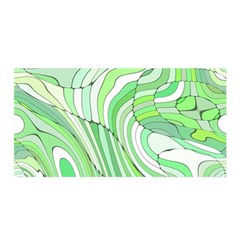 Retro Abstract Green Satin Wrap by ImpressiveMoments