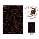 Retro Abstract Orange Black Playing Card Back