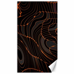 Retro Abstract Orange Black Canvas 40  X 72   by ImpressiveMoments