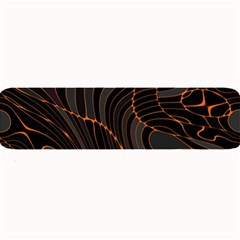 Retro Abstract Orange Black Large Bar Mats