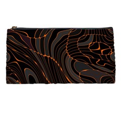 Retro Abstract Orange Black Pencil Cases by ImpressiveMoments