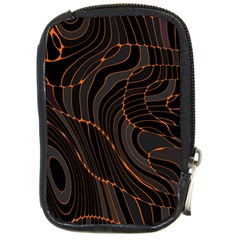 Retro Abstract Orange Black Compact Camera Cases by ImpressiveMoments