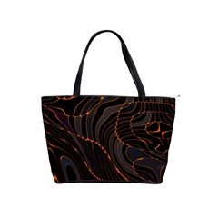 Retro Abstract Orange Black Shoulder Handbags by ImpressiveMoments