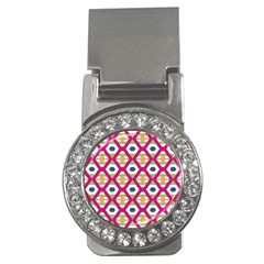 Honeycomb In Rhombus Pattern Money Clip (cz)