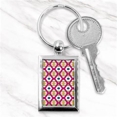 Honeycomb In Rhombus Pattern Key Chain (rectangle) by LalyLauraFLM