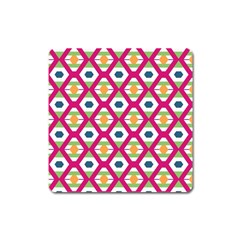 Honeycomb In Rhombus Pattern Magnet (square)