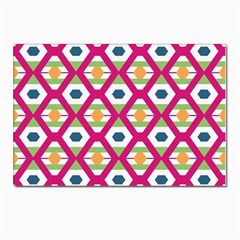 Honeycomb In Rhombus Pattern Postcard 4 x 6  (pkg Of 10) by LalyLauraFLM