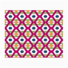 Honeycomb In Rhombus Pattern Small Glasses Cloth