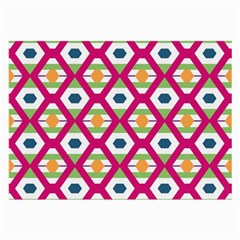 Honeycomb In Rhombus Pattern Large Glasses Cloth (2 Sides)