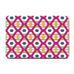 Honeycomb In Rhombus Pattern Small Doormat by LalyLauraFLM