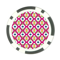 Honeycomb In Rhombus Pattern Poker Chip Card Guard