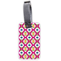 Honeycomb In Rhombus Pattern Luggage Tag (two Sides)