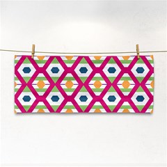 Honeycomb In Rhombus Pattern Hand Towel