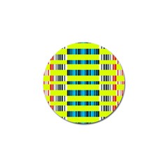 Rectangles And Vertical Stripes Pattern Golf Ball Marker (10 Pack) by LalyLauraFLM