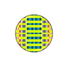 Rectangles And Vertical Stripes Pattern Hat Clip Ball Marker (4 Pack)