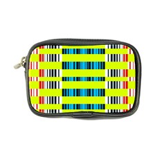 Rectangles And Vertical Stripes Pattern Coin Purse by LalyLauraFLM