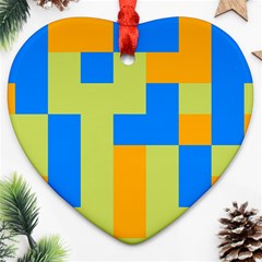 Tetris Shapes Ornament (heart)