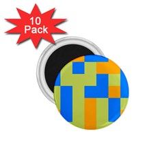 Tetris Shapes 1 75  Magnet (10 Pack)  by LalyLauraFLM