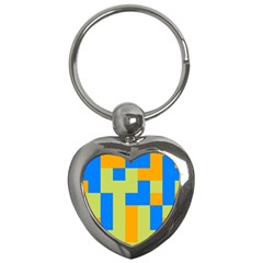 Tetris Shapes Key Chain (heart)