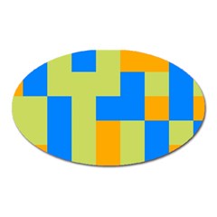 Tetris Shapes Magnet (oval) by LalyLauraFLM