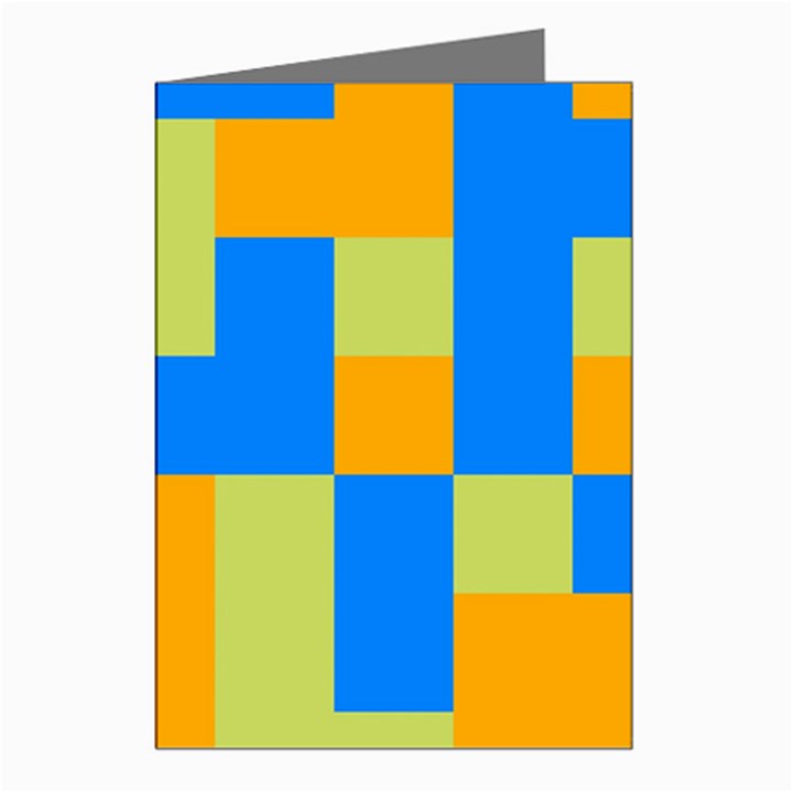 Tetris shapes Greeting Cards (Pkg of 8)