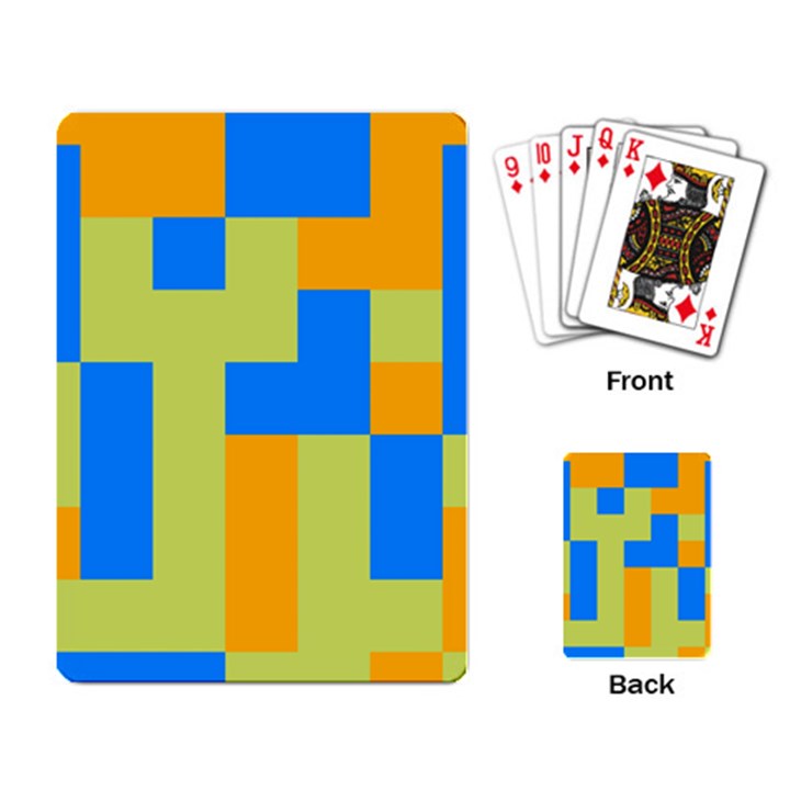 Tetris shapes Playing Cards Single Design