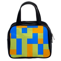 Tetris Shapes Classic Handbag (two Sides) by LalyLauraFLM