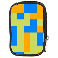 Tetris Shapes Compact Camera Leather Case