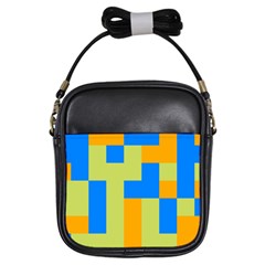 Tetris Shapes Girls Sling Bag