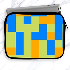 Tetris Shapes Apple Ipad 2/3/4 Zipper Case