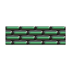 Green 3d Rectangles Pattern Sticker Bumper (100 Pack) by LalyLauraFLM