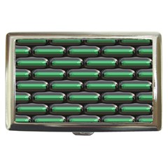 Green 3d Rectangles Pattern Cigarette Money Case