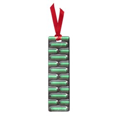 Green 3d Rectangles Pattern Small Book Mark