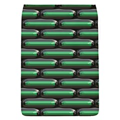 Green 3d Rectangles Pattern Removable Flap Cover (s)