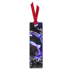 Orca With Glowing Line Jumping Out Of A Circle Mad Of Water Small Book Marks by FantasyWorld7