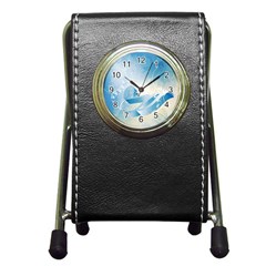 Music Pen Holder Desk Clocks