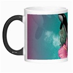 Orca Jumping Out Of A Flower With Waterfalls Morph Mugs Left