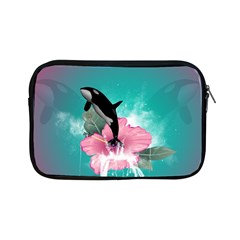 Orca Jumping Out Of A Flower With Waterfalls Apple Ipad Mini Zipper Cases