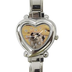 Meerkat 2 Heart Italian Charm Watch