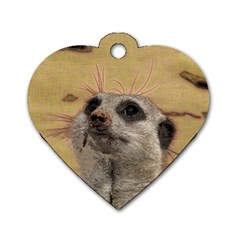 Meerkat 2 Dog Tag Heart (one Side) by ImpressiveMoments