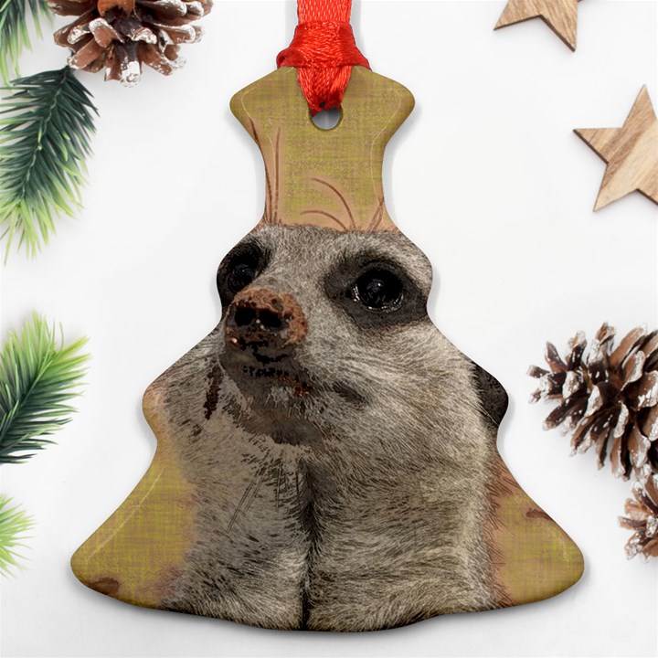 Meerkat 2 Christmas Tree Ornament (2 Sides)