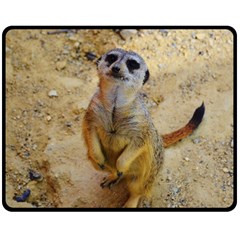 Lovely Meerkat 515p Double Sided Fleece Blanket (medium) 