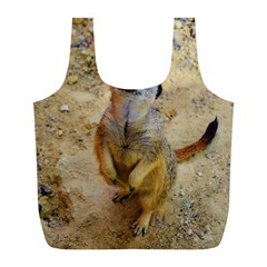 Lovely Meerkat 515p Full Print Recycle Bags (l) 